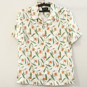 Bonobos Short Sleeve Buttondown Men's Shirt Collared Printed Beach M 286091